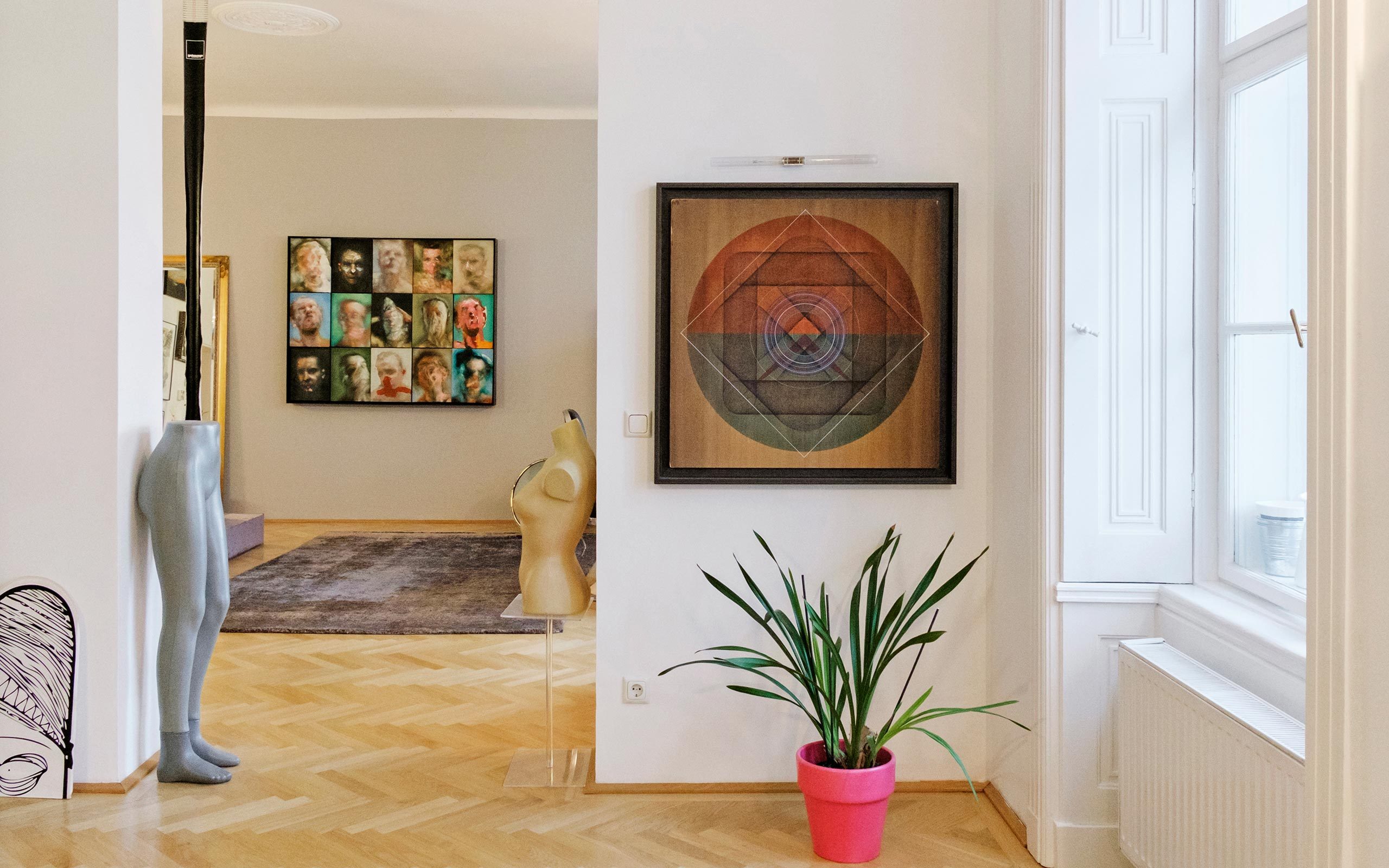 02 Interior detail, home of Nuriel Molcho, entrepreneur and art collector, NENI, Vienna