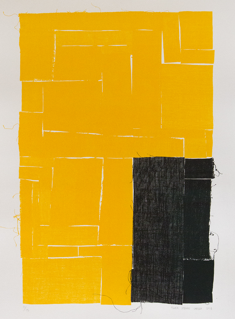 Asger dybvad larsen Untitled Black Yellow 2018